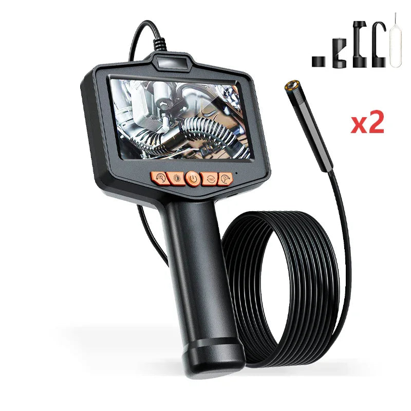 🥳2026 HOT SALE🥳💞50K+ SOLD!📱🔍 50% OFF! Industrial Endoscope – 4.3″ IPS screen, IP67 waterproof. Semi‑rigid cable, adjustable LED. See inside pipes & engines. 🔧✨