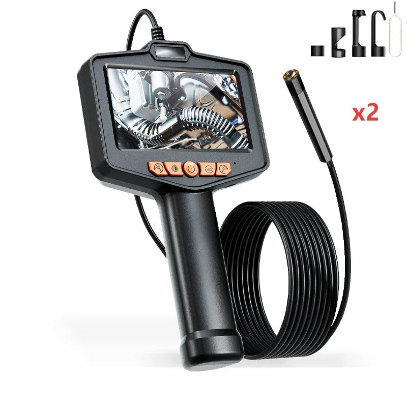 🥳2026 HOT SALE🥳💞50K+ SOLD!📱🔍 50% OFF! Industrial Endoscope – 4.3″ IPS screen, IP67 waterproof. Semi‑rigid cable, adjustable LED. See inside pipes & engines. 🔧✨