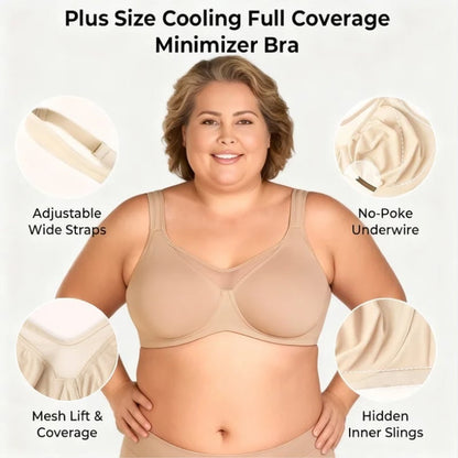 🔥Last Day Special Offer💐Women's Elegant Sheer Full Coverage Plus Size Bra