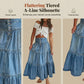 👗 LIMITED-TIME 40% OFF! ✨ Denim Maxi Skirt – High Waist, Tiered, A-Line, Button Front ✨