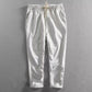 👖 50% OFF NOW! 🌿 Men's Linen Pants – Striped & Cropped – Elastic Waist & Drawstring – Breathable Summer Trousers 🏖️