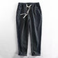 👖 50% OFF NOW! 🌿 Men's Linen Pants – Striped & Cropped – Elastic Waist & Drawstring – Breathable Summer Trousers 🏖️