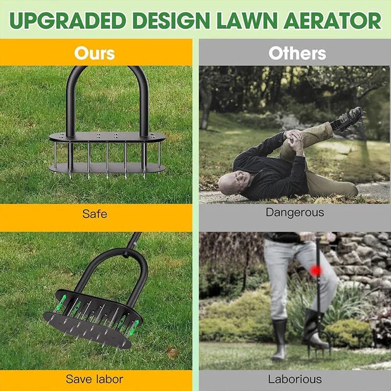 🎁2026 New Arrivals 50% OFF💥 Heavy-Duty Lawn Coring Aerator – Removes soil plugs & boosts root growth 🌱🏡【Limited Time】