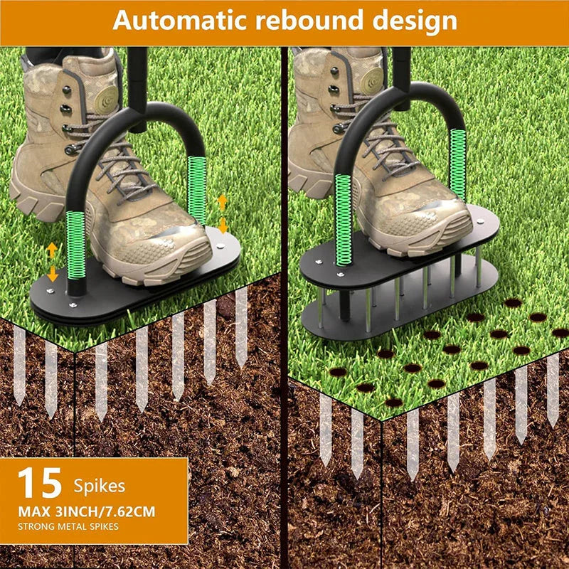 🎁2026 New Arrivals 50% OFF💥 Heavy-Duty Lawn Coring Aerator – Removes soil plugs & boosts root growth 🌱🏡【Limited Time】
