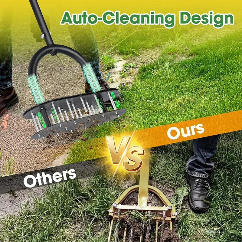 🎁2026 New Arrivals 50% OFF💥 Heavy-Duty Lawn Coring Aerator – Removes soil plugs & boosts root growth 🌱🏡【Limited Time】
