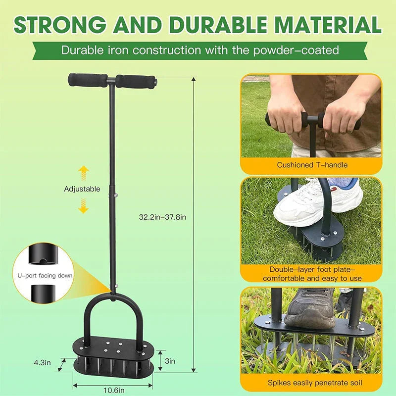 🎁2026 New Arrivals 50% OFF💥 Heavy-Duty Lawn Coring Aerator – Removes soil plugs & boosts root growth 🌱🏡【Limited Time】
