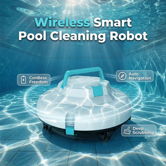 🤖New arrival 60% OFF!🌊Pool Cleaning Robot | Cordless · Powerful Suction · Smart Navigation · One-Touch Start · Easy-to-Remove Filter Basket