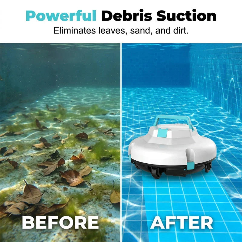 🤖New arrival 60% OFF!🌊Pool Cleaning Robot | Cordless · Powerful Suction · Smart Navigation · One-Touch Start · Easy-to-Remove Filter Basket