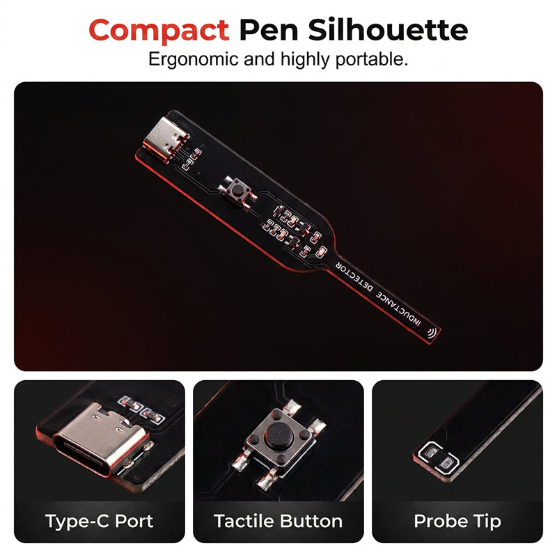 🔍 USB-C Inductance Detector Pen ✅ Fast Fault Detection & LED Indicator | Easy Mainboard Testing ⚡