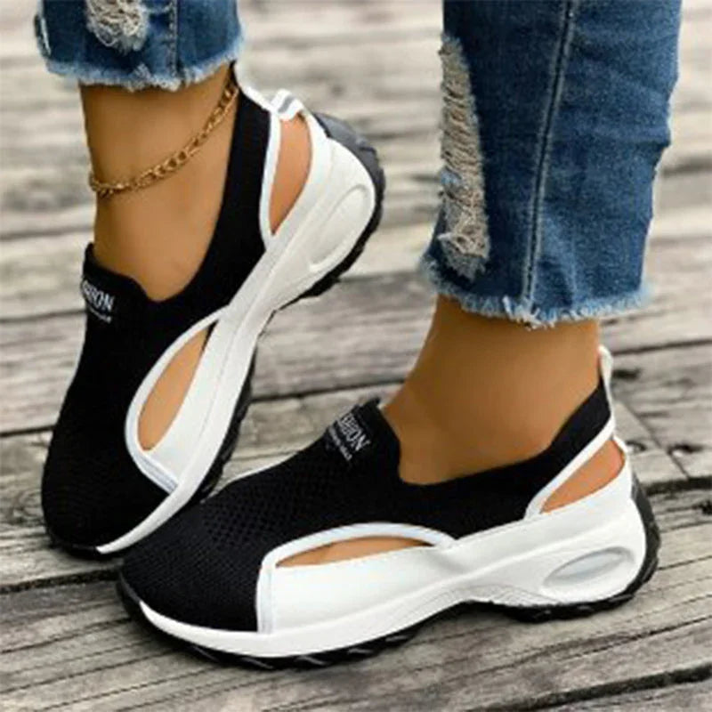 📢📢40% OFF !! ⏰Breathable Cut-out Slip-On Shoes for Women