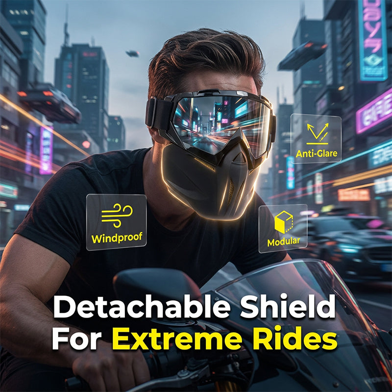 Detachable Full Face Goggle Mask🔥 Customer Favorite🔥