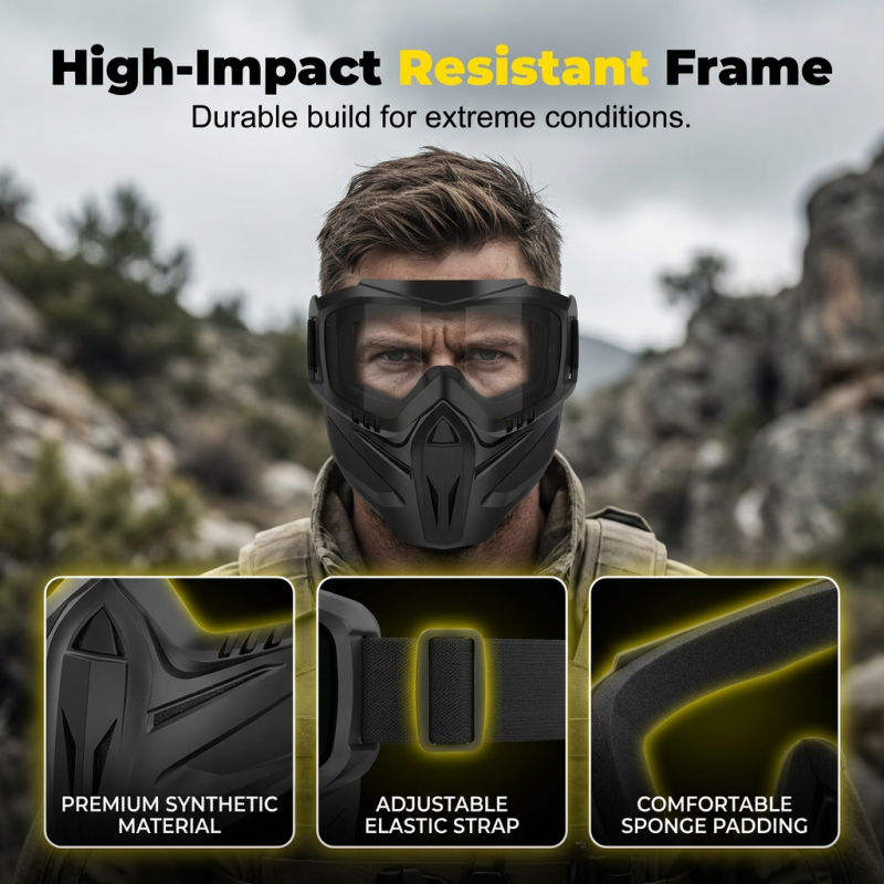 Detachable Full Face Goggle Mask🔥 Customer Favorite🔥