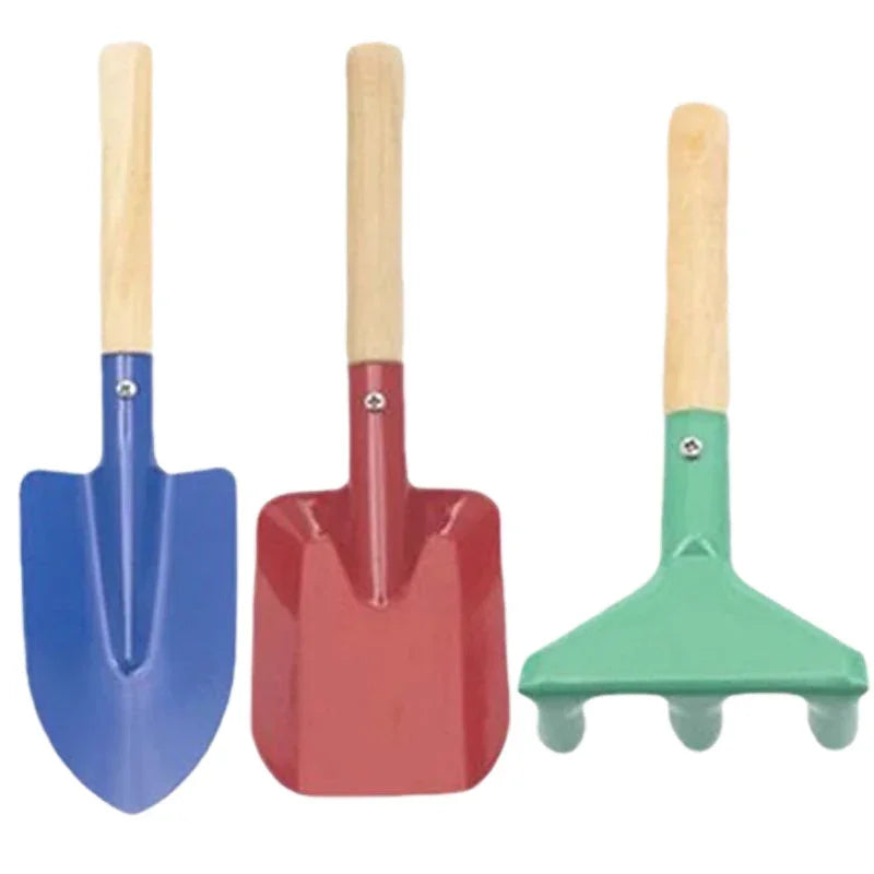 6-Piece Gardening Tool Set with Wooden Handles