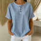 📢📢50% OFF !! ⏰Women's Casual Striped Henley Shirt