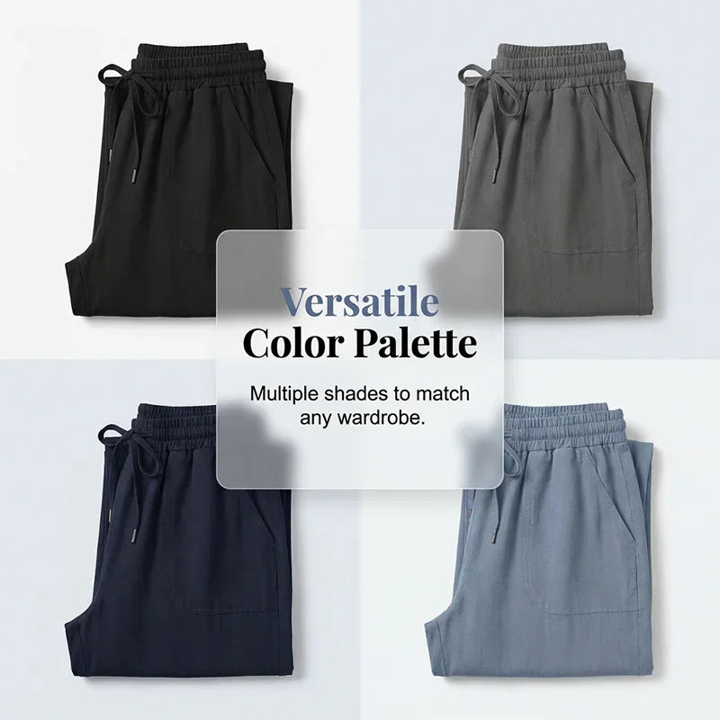 👖 50% OFF NOW!☁️ Women's Solid Loose Capri Pants – Elastic Waist & Deep Pockets – Breathable Casual Trousers ✨