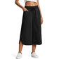 👖 50% OFF NOW!☁️ Women's Solid Loose Capri Pants – Elastic Waist & Deep Pockets – Breathable Casual Trousers ✨