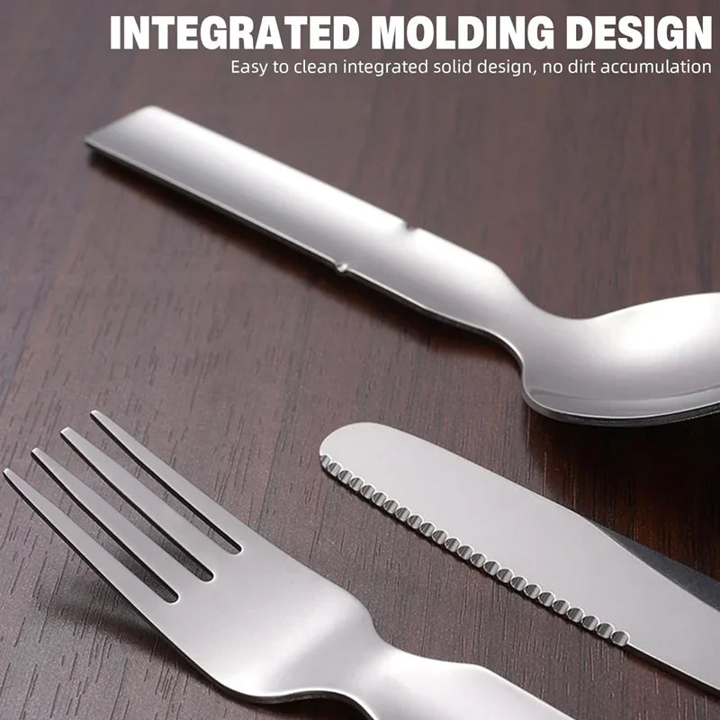 🎉 Last Day Promotion-50% OFF✨4-in-1 Stainless Steel Portable Cutlery Set