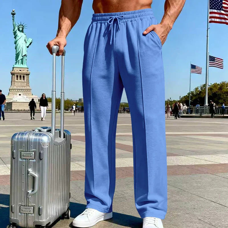 ⏰🔥LIMITED TIME 50% OFF!🔥50K+ SOLD!Men's Elastic Waist Drawstring Straight Leg Pants