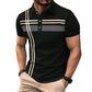 👔 LIMITED-TIME 50% OFF! ✨ Men's Striped Top – Short Sleeve, Collared ✨