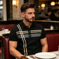 👔 LIMITED-TIME 50% OFF! ✨ Men's Striped Top – Short Sleeve, Collared ✨