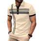 👔 LIMITED-TIME 50% OFF! ✨ Men's Striped Top – Short Sleeve, Collared ✨