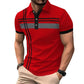 👔 LIMITED-TIME 50% OFF! ✨ Men's Striped Top – Short Sleeve, Collared ✨