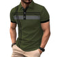 👔 LIMITED-TIME 50% OFF! ✨ Men's Striped Top – Short Sleeve, Collared ✨