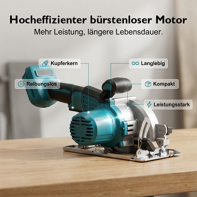 ⚡🛠️ 49% DISCOUNT! High-speed cordless circular saw with brushless motor – Powerful, cordless & precise