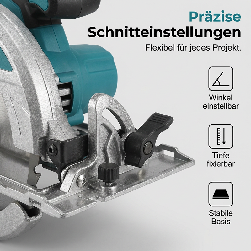 ⚡🛠️ 49% DISCOUNT! High-speed cordless circular saw with brushless motor – Powerful, cordless & precise