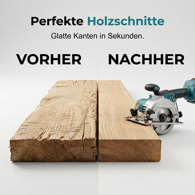 ⚡🛠️ 49% DISCOUNT! High-speed cordless circular saw with brushless motor – Powerful, cordless & precise