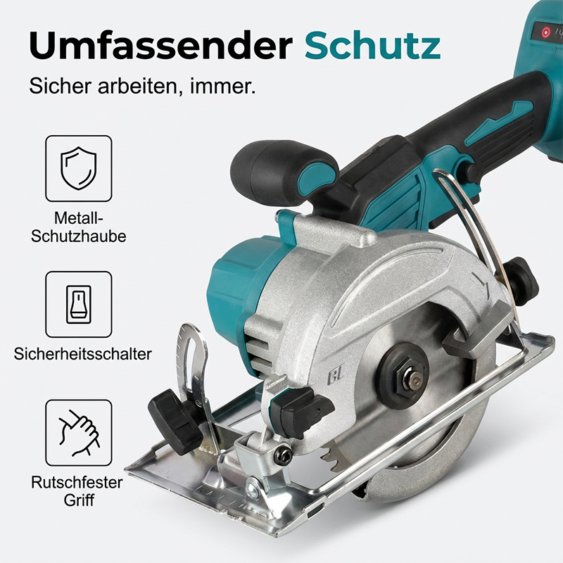 ⚡🛠️ 49% DISCOUNT! High-speed cordless circular saw with brushless motor – Powerful, cordless & precise