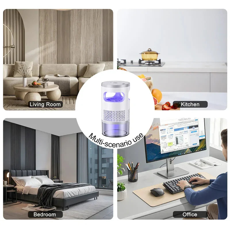 🎁2026 New Arrivals 48% OFF💥 50K+ SOLD!🔥Indoor LED Bug Zapper – Bionic UV Light Trap & Night Light – Quiet & Safe for Bedroom – Chemical-Free Mosquito Killer 💡