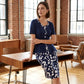 👗 50% OFF NOW! 🎨 Color Block Pencil Skirt & Top Set – Figure-Flattering, Chic & Perfect for Office, Dinner & Special Occasions – Versatile 2-Piece ✨