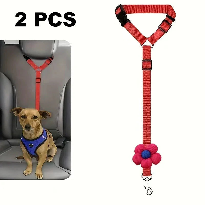🔥Buy more save more🎁2-in-1 Dog Car Seat Belt & Walking Leash