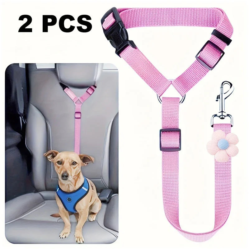 🔥Buy more save more🎁2-in-1 Dog Car Seat Belt & Walking Leash