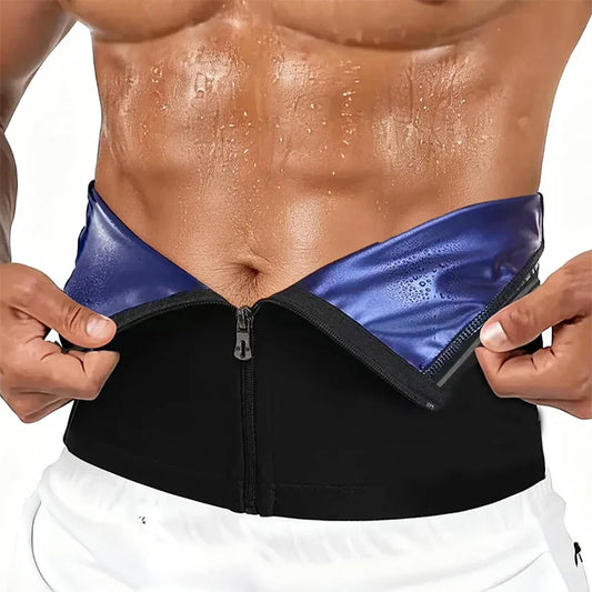 🏃♂️ LIMITED-TIME 50% OFF! ✨ Men's Waist Trainer Sweat Belt – Compression, Trimmer, Sauna Effect ✨