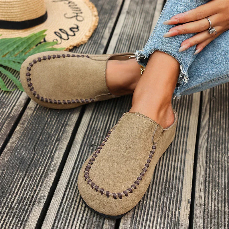 ⏰🔥LIMITED TIME 50% OFF!🔥50K+ SOLD! 🔥👠 Women's Wide Closed-Toe Mule Slippers