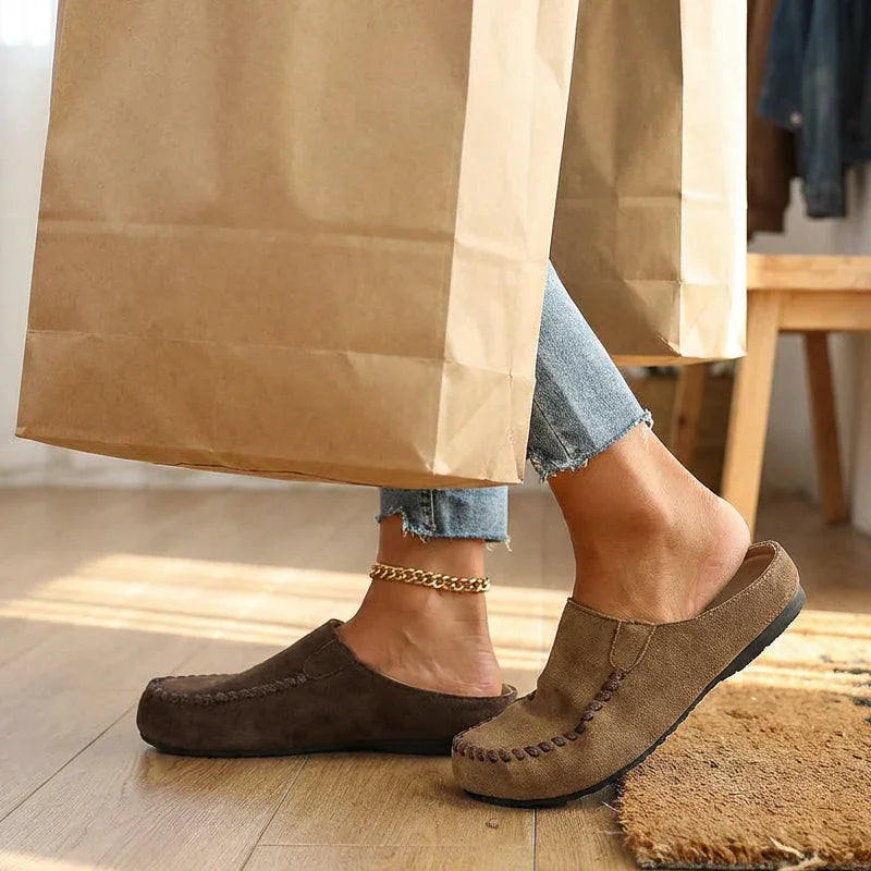 ⏰🔥LIMITED TIME 50% OFF!🔥50K+ SOLD! 🔥👠 Women's Wide Closed-Toe Mule Slippers