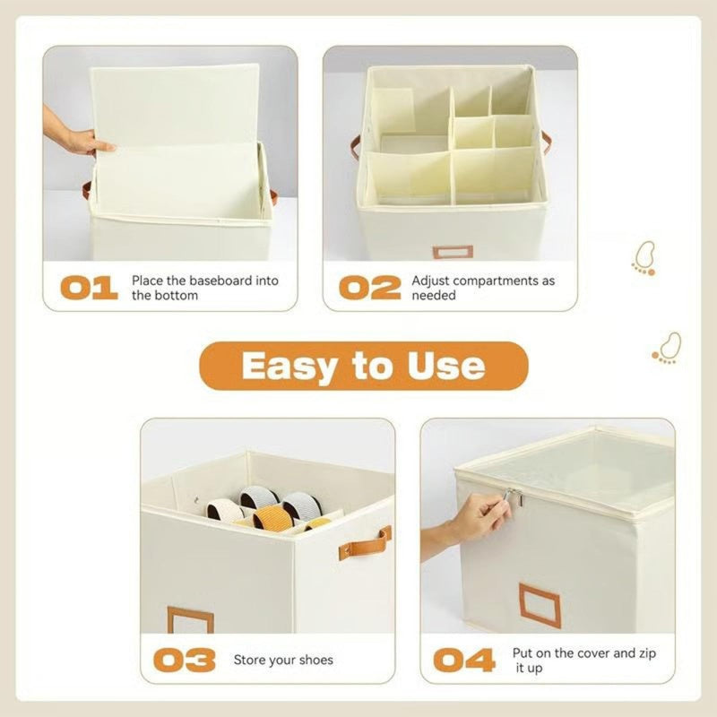 👟 2026 Sale — Over 31,000 Sold! 📦 Foldable Shoe Storage Box – Clear Lid, Clutter Gone ✨