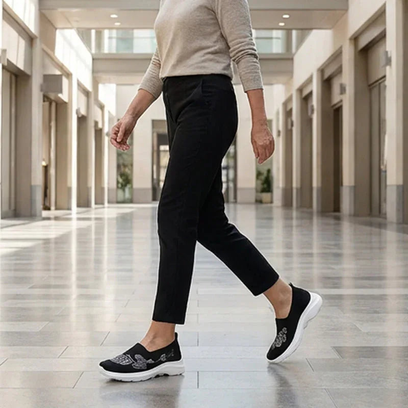🌿✨Women's Breathable Flyknit Slip-On Shoes