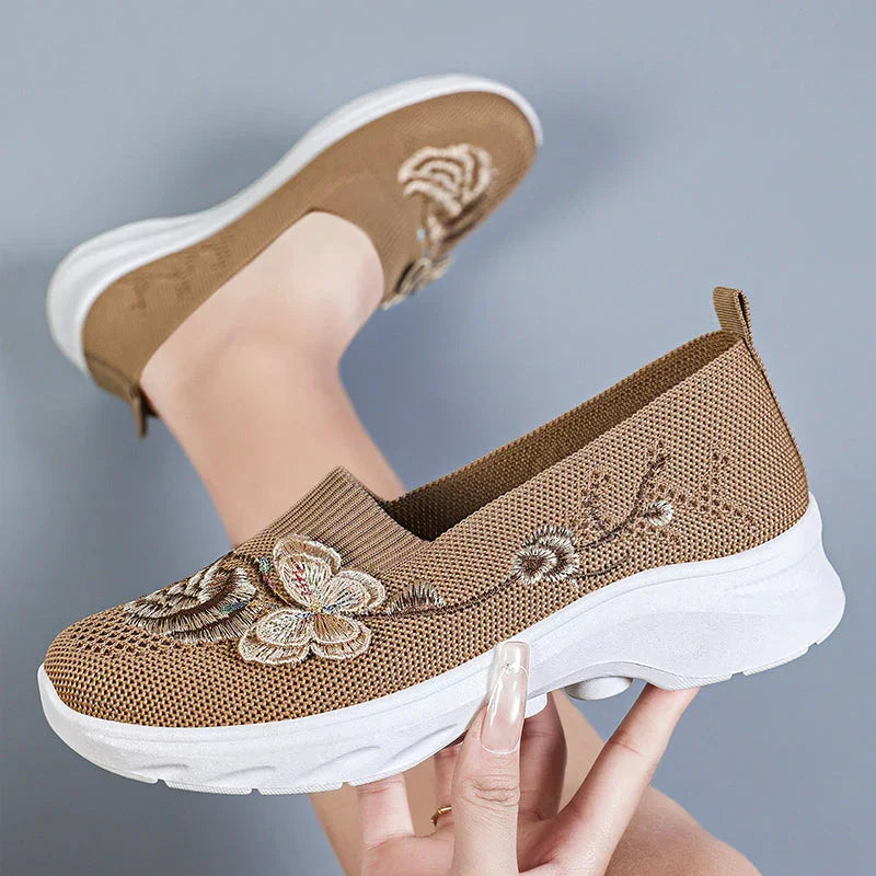 🌿✨Women's Breathable Flyknit Slip-On Shoes