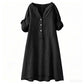 👗 LIMITED-TIME 50% OFF! ✨ Women's V-Neck Tunic Dress – Button Down, 12 Colors, Plus Size 🌸