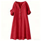👗 LIMITED-TIME 50% OFF! ✨ Women's V-Neck Tunic Dress – Button Down, 12 Colors, Plus Size 🌸
