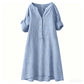 👗 LIMITED-TIME 50% OFF! ✨ Women's V-Neck Tunic Dress – Button Down, 12 Colors, Plus Size 🌸