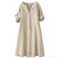 👗 LIMITED-TIME 50% OFF! ✨ Women's V-Neck Tunic Dress – Button Down, 12 Colors, Plus Size 🌸