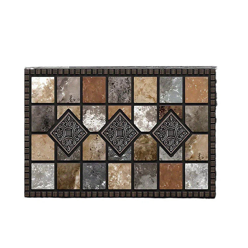 ⏳🔥LIMITED-TIME 50% OFF! 🏡 Geometric Stone Pattern Doormat – Stylish & Durable for Your Home ✨