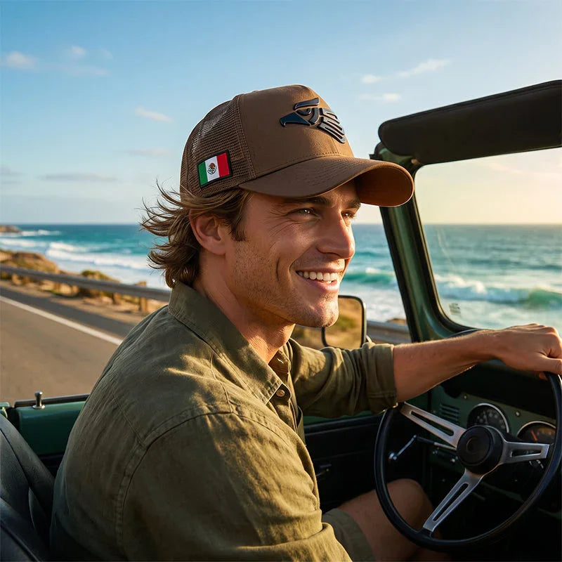 Unisex Baseball Cap with Mexican Eagle Label