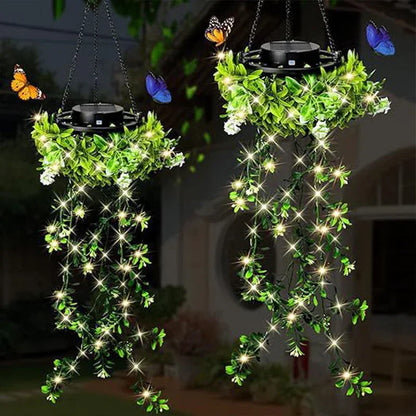 ✨ LIMITED-TIME 50% OFF! ✨ Solar Hanging Grass Light – Realistic Foliage, Warm White, IP65 ✨