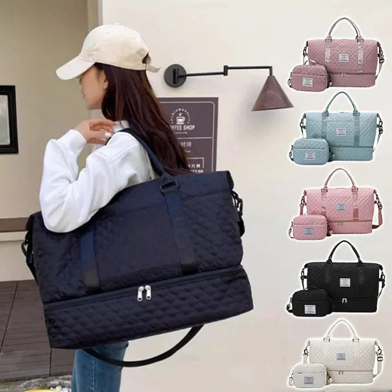 ⏰🔥LIMITED TIME 50% OFF!🔥50K+ SOLD!Large Capacity Travel Bag Set with Wet and Dry Separation