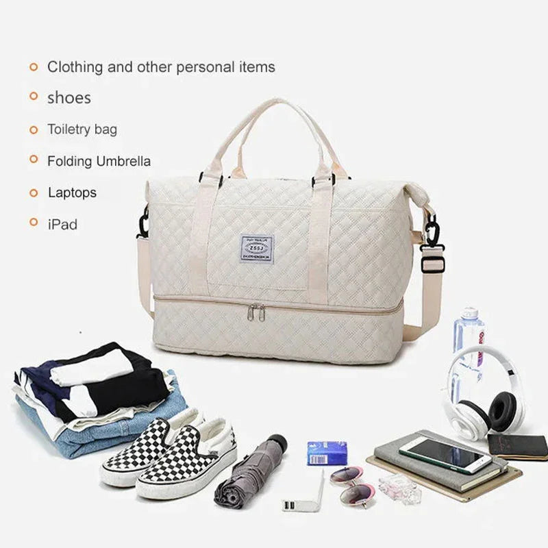 ⏰🔥LIMITED TIME 50% OFF!🔥50K+ SOLD!Large Capacity Travel Bag Set with Wet and Dry Separation